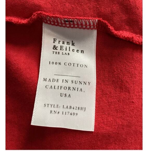 Frank & Eileen Lauren Polo Dress In Double Decker Red Mini Cotton Size Small - Picture 12 of 13